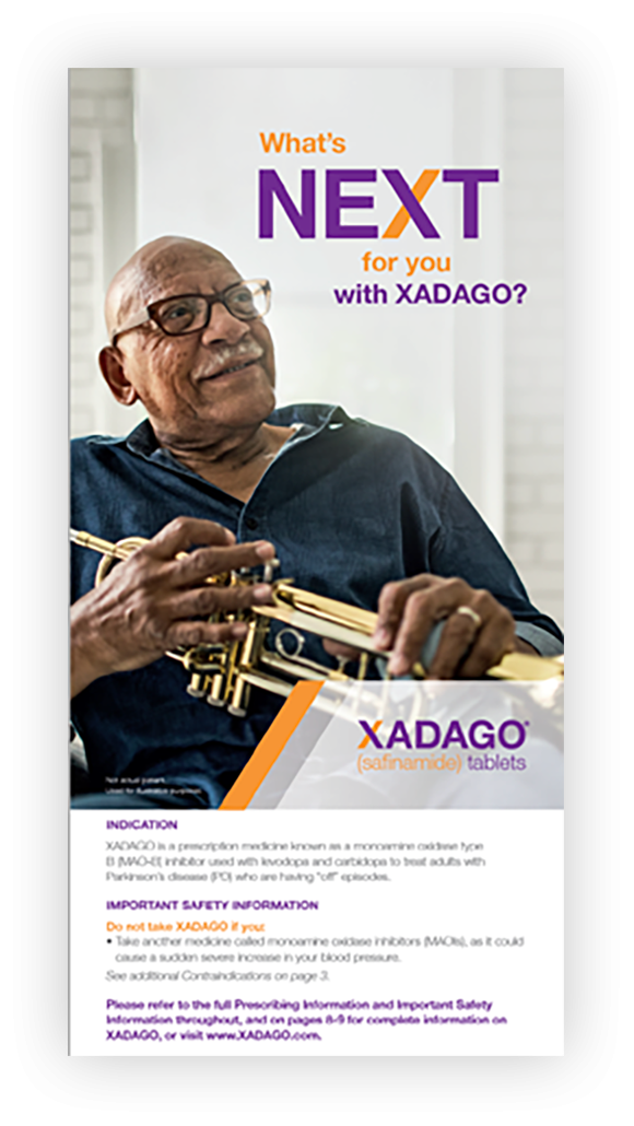 What's Next For You With XADAGO? patient brochure